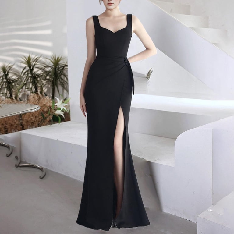 Nmnitkp Fall Wedding Guest Dresses for Women Show Off Your Figure Wedding  Guest Dress Unique Design Women's Split Bodycon Mermaid Evening Cocktail  Long Dress - Walmart.com