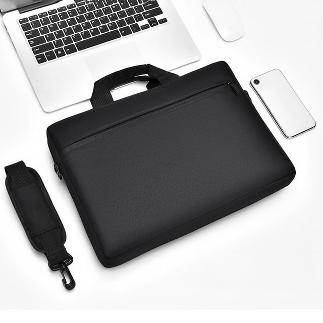 Amzcrzy Electrónica para hombres Organizador de electrónica Cámara digital Bolso bandolera para portátil de 15,6 pulgadas o tableta. Elegante maletín ligero de tela, estilo casual de negocios, apto p