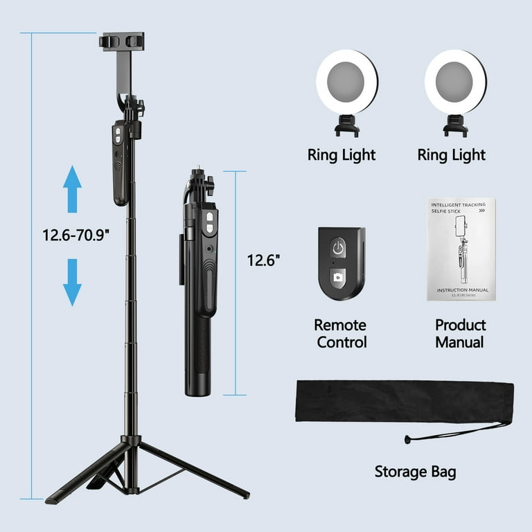 stjiatu 360° Auto Face Tracking Tripod, Motion Sensor Phone Stand