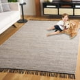 thumbnail image 2 of SAFAVIEH Rag Rug Lacework Distressed Area Rug, Ivory/Black, 8' x 10', 2 of 10