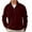 Brick Red, variant on Mockneck Sweatshirt Men Retro Quarter Zip Long Sleeve Mens Pullover Soft Warm Sports Shirt Solid Color Tops Relaxed Fit Oversized Sweatshirt Brick Red L