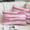 Pink, variant on Pink Gray Stripes Pillow Covers, Linen Long Throw Pillow Case, Watercolor Modern Abstract Minimalist Holiday Pillow Protector Decorative Cushion Cover for Living Room/Bedroom 20" x 36"