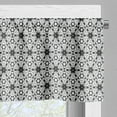 thumbnail image 3 of Ambesonne Grey and White Window Valance, Boho Floral Art, 54" X 18", Charcoal Grey and White, 3 of 5