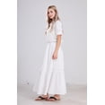 thumbnail image 6 of utcoco Women's Striped Puff Short Sleeve Shirt Dress, 6 of 6