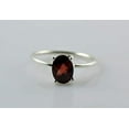 thumbnail image 4 of Navya Craft Garnet Oval 925 Sterling Silver Handmade Women Statement Ring, Garnet Jewelry Size 13.5, 4 of 5