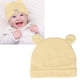thumbnail image 5 of Gorros Para Bebés, Gorro Elástico Y Cómodo Para Recién Nacidos, Algodón Amarillo, Lavable A Mano, Lindas Orejas De Oso Para Bebés, 5 of 7