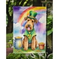 thumbnail image 3 of Airedale Terrier St Patrick's Day Garden Flag 11.25 in x 15.5 in, 3 of 5
