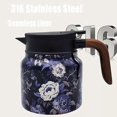 thumbnail image 1 of Raidley Vintage Floral Pattern Tea Thermos Built-In Infuser,Mini Hot Coffee Pot Office Stainless Steel,Insulated Teapot Detachable 800/1000ml Easy To, 1 of 4
