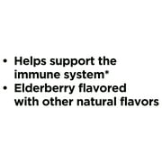 Equate Black Elderberry Dietary Supplement Gummies, 50 mg, 120 Count, Compare to Sambucol® Black Elderberry Gummies