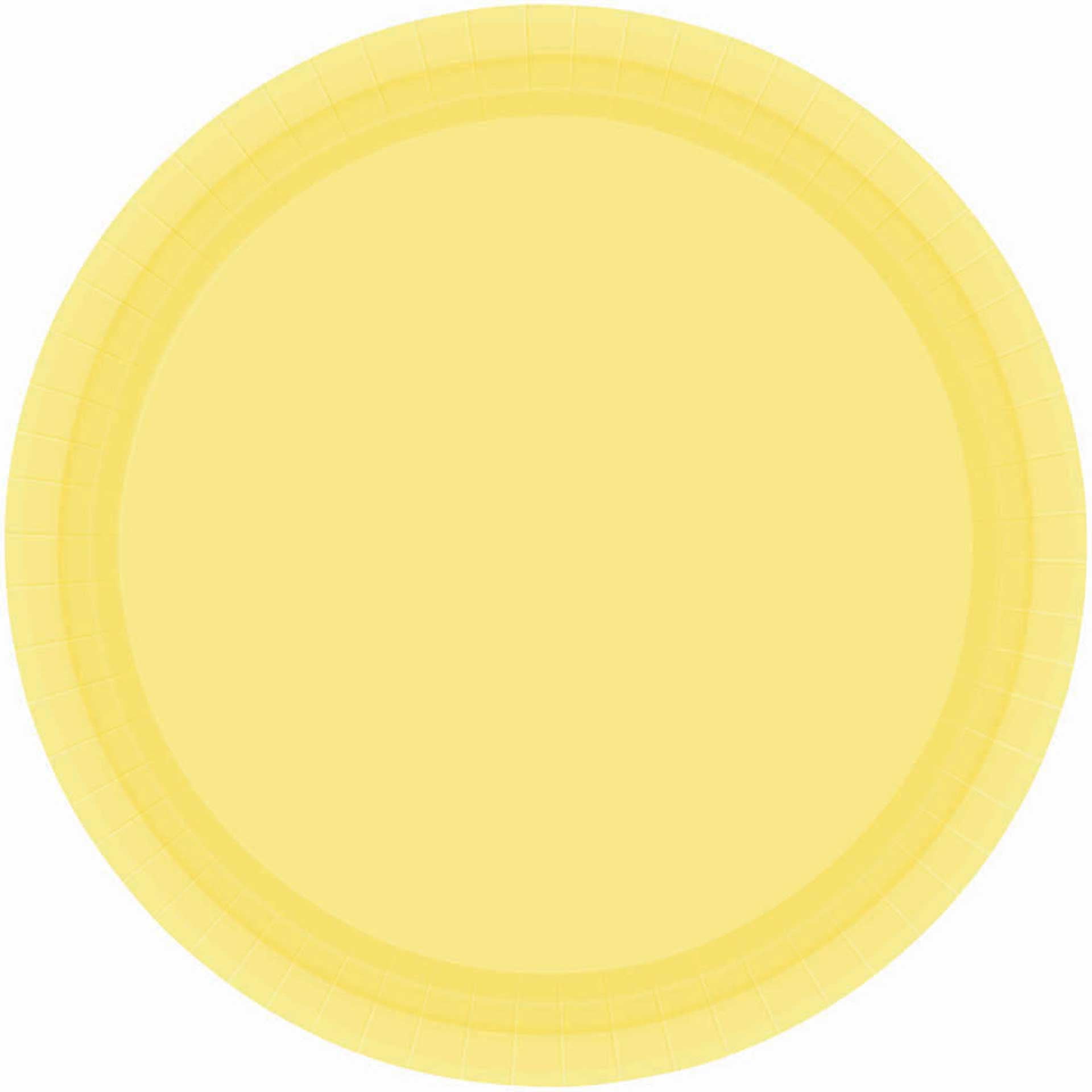 Light Yellow 7" Paper Plates, 20 ct. Party Supplies