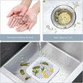 thumbnail image 4 of BRILLAR Protector de drenaje de silicona blanca – 2 piezas, con ventosa – Colador de fregadero, filtro de trampa de obstrucciones para baño, bañera y cocina – Recogedor de pelo, 4 of 5
