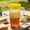 Yellow, variant on Large Capacity Plastic Beverage Pitcher with Lid - 1 Gallon Cold Drink Jug for Iced Tea Lemonade Coffee - Refrigerator Pitcher for Water Juice Punch - Home Kitchen Office Party Drink Dispenser