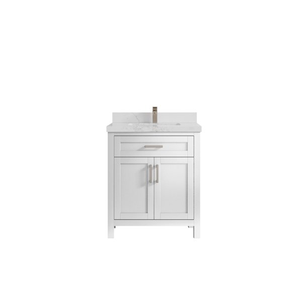 Cambridge 30 in. W x 22 in. D Single Sink Bathroom Vanity in White with