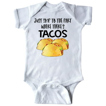 

Inktastic Just Skip to the Part Where There s Tacos Gift Baby Boy or Baby Girl Bodysuit