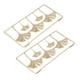 thumbnail image 5 of Decoración de Pared de Hoja de Metal Dorado 2 Piezas Ticfox 3D Moderno Simple Textura Transparente, 5 of 14