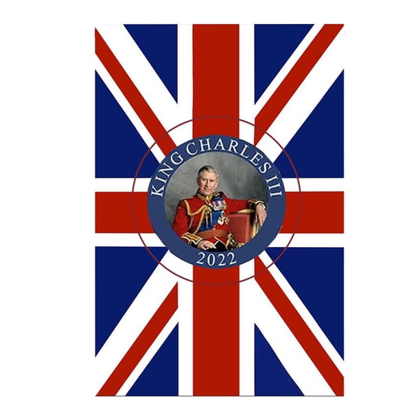 Union Jack Flag King Charles III Long Live The King Souvenir Flag 