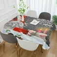 thumbnail image 4 of Coolnut Cute Christmas Gnome Outdoor Tablecloth 60x108In,Rectangle Table Cover Kitchenation Dinner for Outdoor and Indoor Party Holiday Hotel BBQ-Christmasation405 Decor Gift, 4 of 7