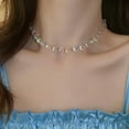 thumbnail image 2 of 1 Uds. El collar con lazo de cristal de imitación es adecuado para la mayoría de las personas, collar decorativo, 2 of 6