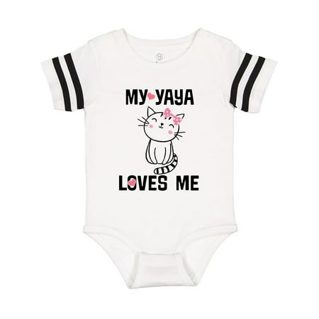 

Inktastic My Yaya Loves Me Girls Gift Gift Baby Girl Bodysuit