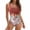 A1_Brown, variant on VISALY One Piece Swimsuit Tummy Control High Waisted Slimming Ruched Bathing Suit Cutout Tie Knot Swimwear Slimming Square Neck Polka Dot Cutout Swimwear for Vacation Beach Blackish Green L