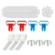 thumbnail image 1 of Kit de de , 20 clips de flores, 2 piezas, herramienta para atar azules, accesorios de de plástico, 1 of 9