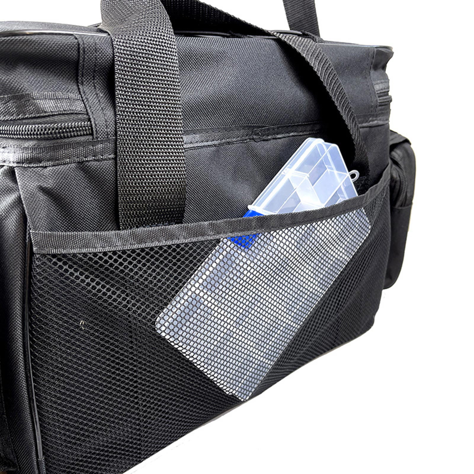 Large Capacity Fishing Tackle Bag MultiPockets Fishing Gear Carrying Bag Outdoor Portable Oxfords Cloth Shoulders Bag