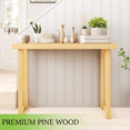 thumbnail image 2 of 43" Wooden Simplistic Console Table, Natural TV Stand Display Center Mid-Century Stylish Sofa Side Table for Entryway, Hallway, Foyer, Living Room, 2 of 7