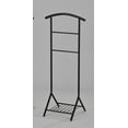 thumbnail image 4 of Kings Brand Furniture Black Metal Wardrobe Suit Rack Valet Stand, Contour Hanger, Clothes Rack, Shoe Rack, 4 of 6