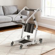 VOCIC Sit to Stand Lift for Seniors, One-Step Standing Aid Transfer Unit with Wheels, Home Use