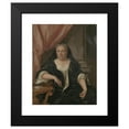 thumbnail image 2 of Philip van Dijk 12x14 Black Modern Framed Museum Art Print Titled - Portrait of Maria Van Citters (1684-1752), Wife of Caspar Adriaen Parduyn (1725 - 1753), 2 of 5