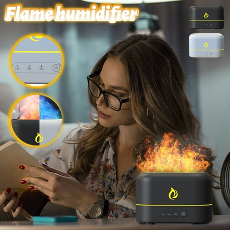 

RKSTN Air Humidifier Living Room Essentials Simulation Flame Humidifier Home Office Desktop 3d Flame Aroma Machine 250ml Lightning Deals of Today - Summer Savings Clearance on Clearance