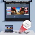thumbnail image 1 of Compatible Con Hdmi Para Av Scaler Convertidor de video compuesto compatible con HDMI a AV Scaler HD 1080P 60Hz (blanco), 1 of 8