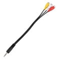 thumbnail image 4 of 3.5mm Male Plug To 3 Rca Female Audio Video Av Cable 22cm, 4 of 5