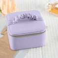 thumbnail image 4 of Meitianfacai European Hand Carry Jewelry Box With High Appearance Value And Large Capacity Ring Necklace Jewelry Box Solid Color With Metal Zipper, 4 of 6