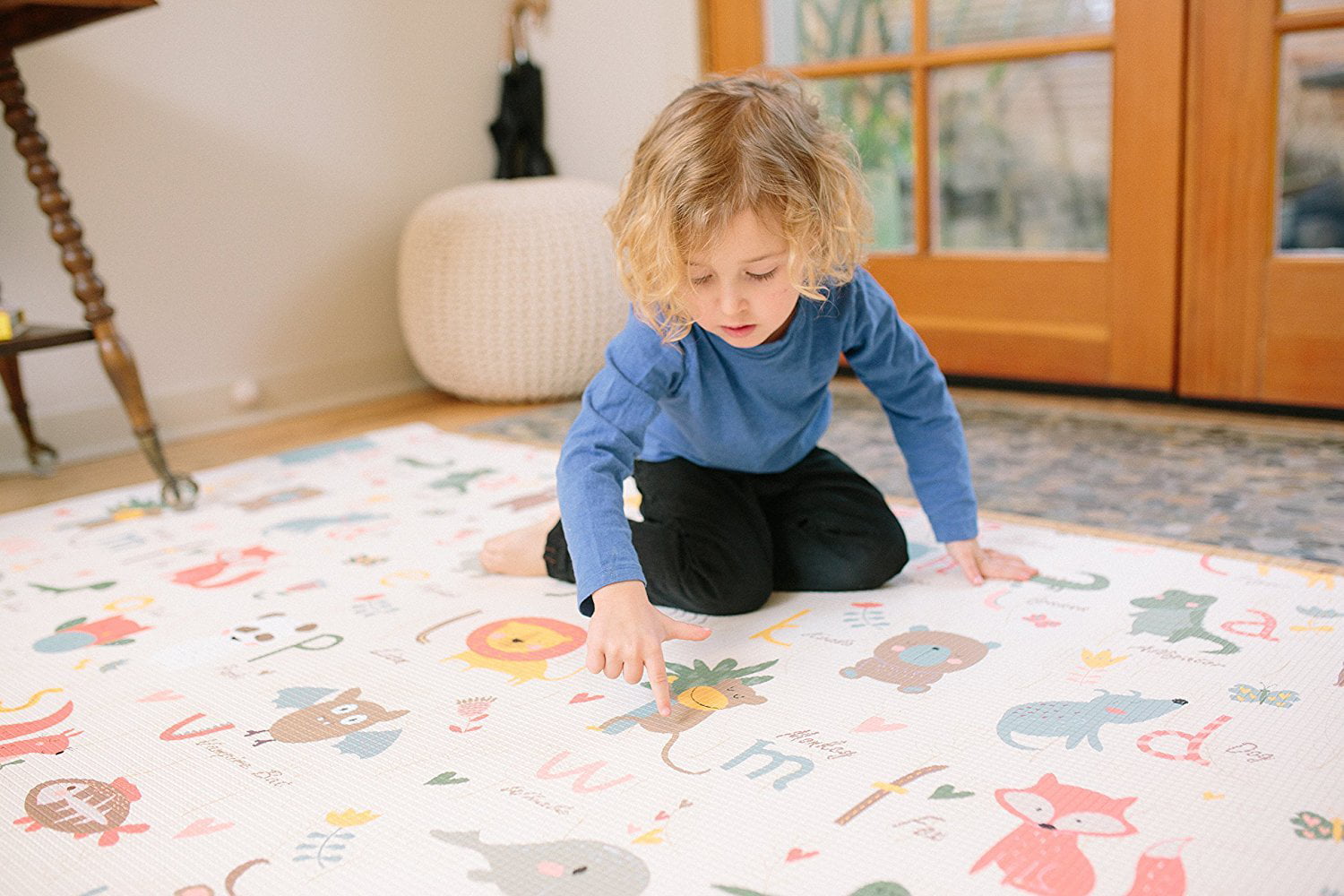 baby care play mat - haute collection (medium, moroccan - beige 