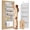 Light Gray, variant on 5 Tiers Over the Door Organizer with 10 Mesh Side Pockets, 44 lbs Weight Capacity Closet Hanging Storage Organizer with Large Clear Window Kids Toys, Shoes, Diapers, Beige