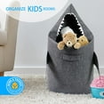 thumbnail image 2 of Bins & Things Shark Kids Laundry Hamper | Toy Organizer Basket | Baby Clothes Nursery, 2 of 7