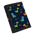 thumbnail image 2 of CHAQLIN Polyester Kids Trifold Wallet with Large Capacity Foldable Trifold Card Wallet for Outdoor, Cute Cartoon Dinosaur Print Trifold Money Bag, 2 of 7
