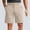 Shorts-Khaki, variant on LEKWK Work Shorts for Men Dress Straight Leg office Golf Shorts with Pockets Casual Button Waist Outdoor Bermuda Shorts Loose Fit Holiday Bottoms Khaki S