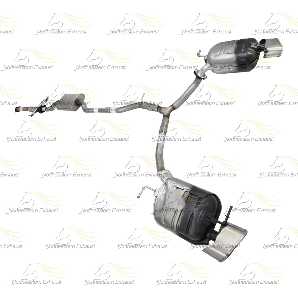 Northeastern Exhaust Flex Pipe, Resonator, Y-Pipe & Pair of Mufflers Fits 2007 Mazda CX-9 3.5L & 2008-2012 Mazda CX-9 3.7L - Direct Fit | System Kit
