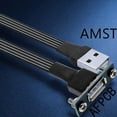 CEORPER USB 2.0 Extension Cable With Panel Mount For Computer Printer ...