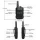 thumbnail image 4 of Walkie Talkies Retevis RT15, paquete de 20 unidades, recargables, 1000 mAh, 4 of 9