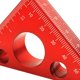 thumbnail image 2 of Regla De Ángulo De 45/90 Grados Regla de ángulo de 45/90 grados, escala métrica Imperial, escuadra, herramienta de bricolaje para carpintería Likrtyny Para estrenar, 2 of 5