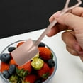 thumbnail image 4 of BAOQIN 4.7×1 Inchs Shovel Shape Stainless Steel Spoons, Mini Shovel Spoons Tiny Spoon&nbsp;For Dessert Coffee Ice Cream Fruit Cake for Home Kitchen Restaurant （Rose Gold), 4 of 5