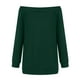thumbnail image 5 of Suéteres Con Hombros Descubiertos Para Mujer, Suéter de Punto, Camisetas de Manga Larga de Color Sólido A La Moda Odeerbi ODB185112, 5 of 6