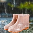 thumbnail image 5 of IUJSOY Waterproof Womens Rain Boots Insulated Rubber Garden Work Shoes Fashion Wide Calf Ankle Boots, 5 of 6