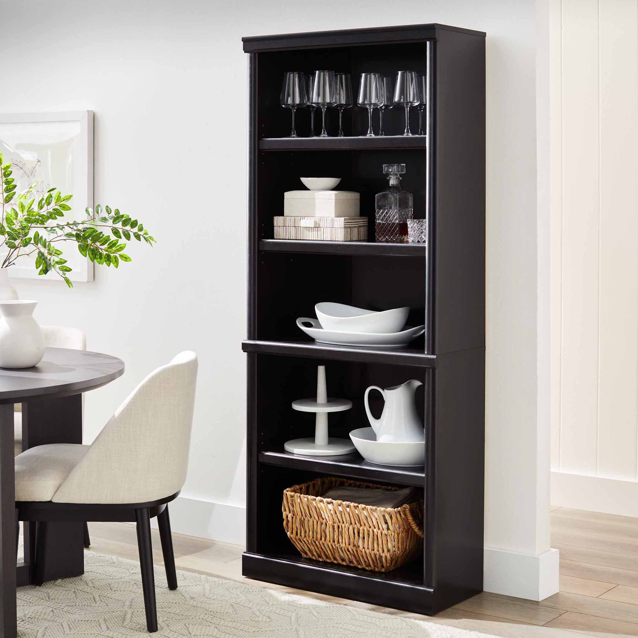 Better Homes & Gardens 71" Ashwood Road 5 Shelf Bookcase, Black Finish