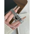 thumbnail image 3 of Curved metal Apple watch strap, 38mm 40mm 41mm 42mm 44mm 45mm Unisex Bands,Apple Watch Strap for Series SE 1-9, 3 of 5
