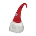thumbnail image 2 of Northlight 21 Gnome with Bendable Red Felt Hat with Grey Heart Accent Christmas Decoration - 21", 2 of 3