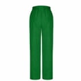 thumbnail image 5 of Women's Flowy Wide Leg Pants Casual Beach Pants High Waisted Drawstring Palazzo Trousers with Pockets, 5 of 7